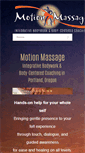 Mobile Screenshot of motionmassage.com