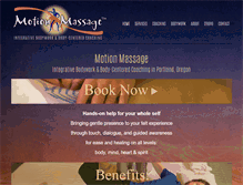 Tablet Screenshot of motionmassage.com